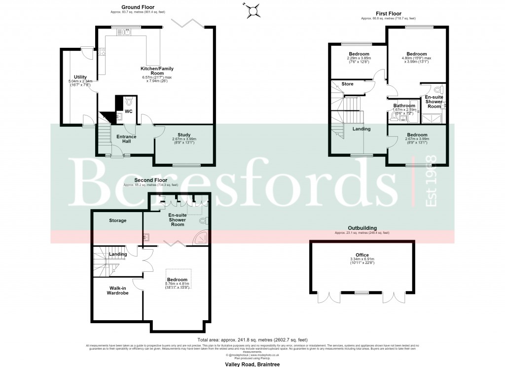 Floorplans For Braintree, Essex