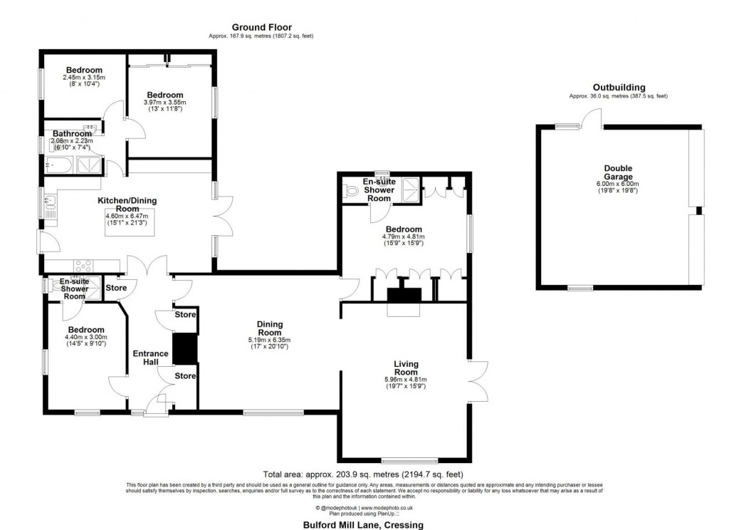 Floorplans For Cressing, Braintree, Essex
