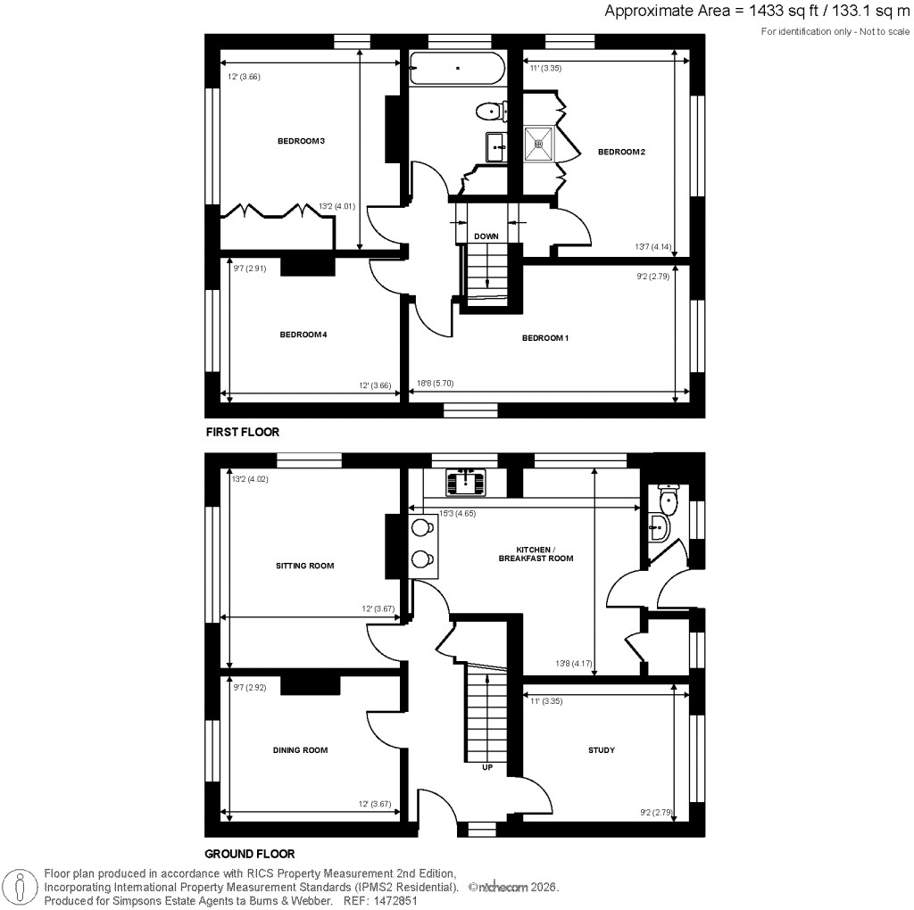Floorplans For Bookhurst Road, Cranleigh, Surrey