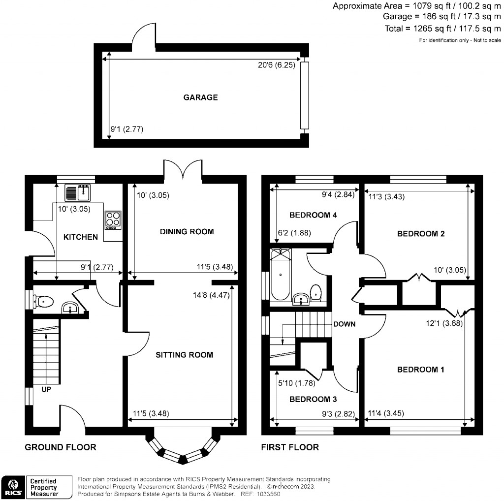 Floorplans For Overford Close, Cranleigh, GU6