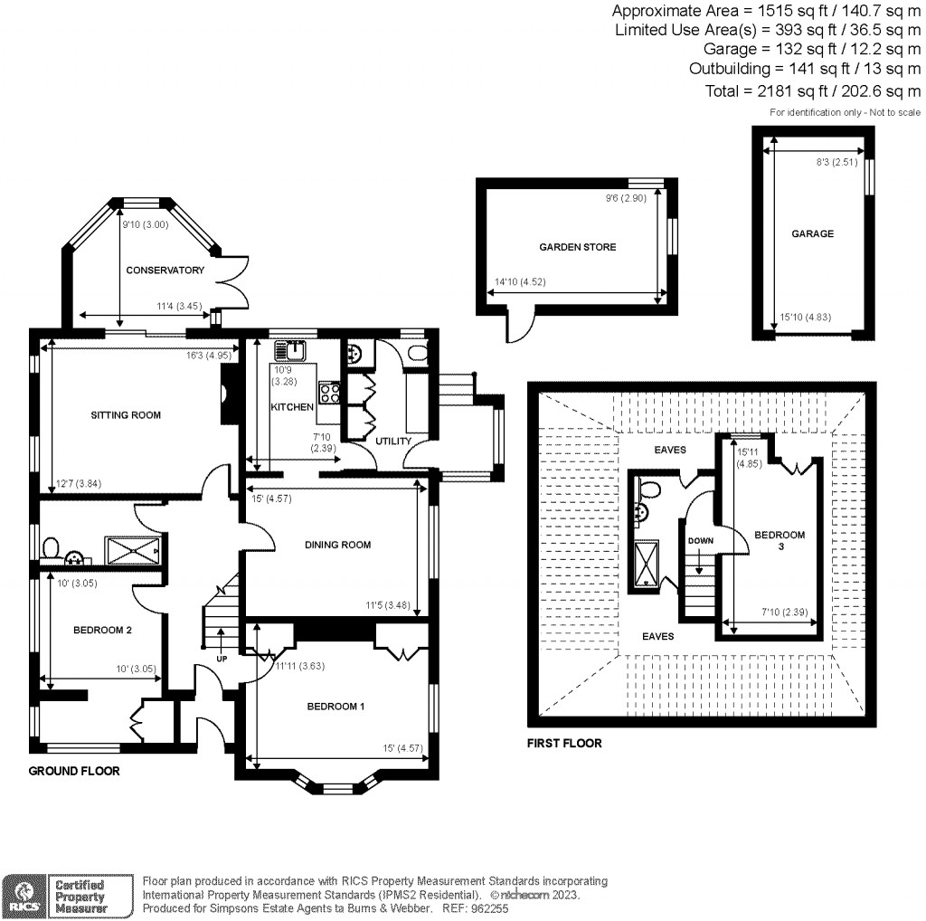 Floorplans For Cranleigh Road, Ewhurst, GU6