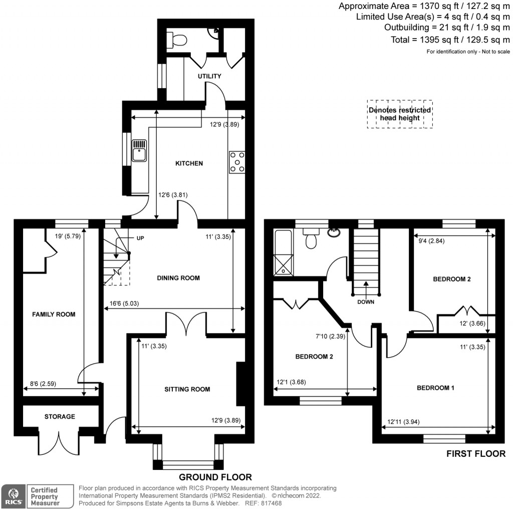 Floorplans For 9 Elmbridge Road, Cranleigh, GU6