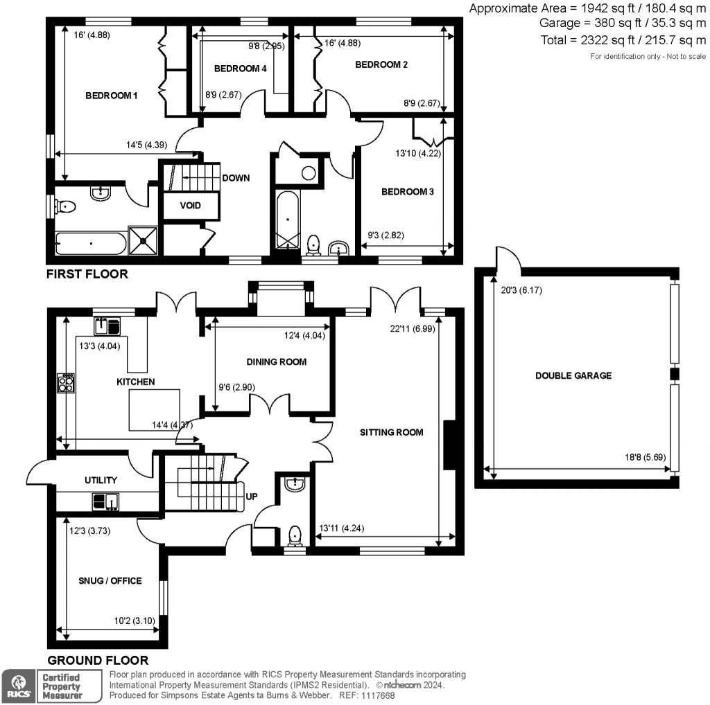 Floorplans For Summerfold, Rudgwick, West Sussex