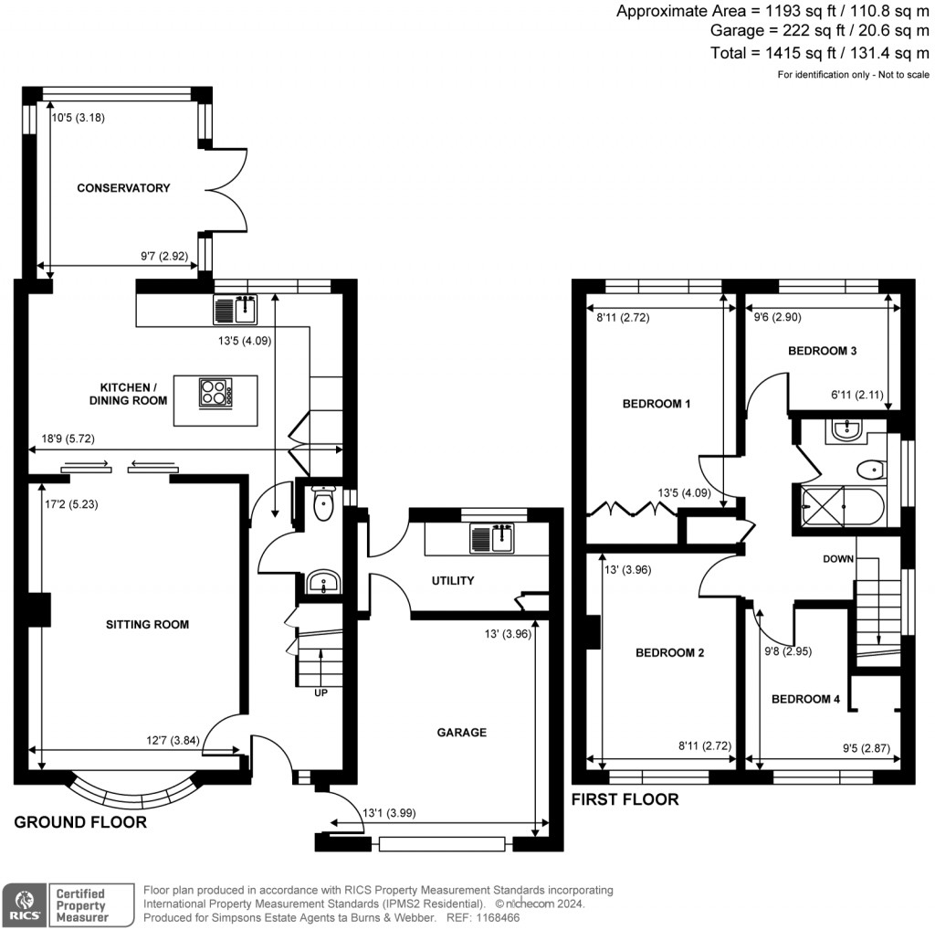 Floorplans For Avenue Road, Cranleigh, GU6