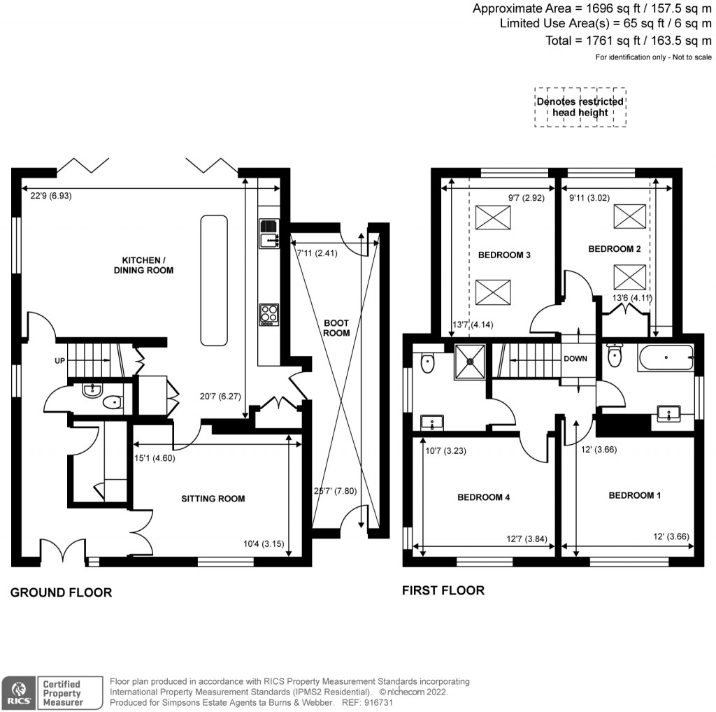Floorplans For Stonards Brow, Shamley Green, GU5