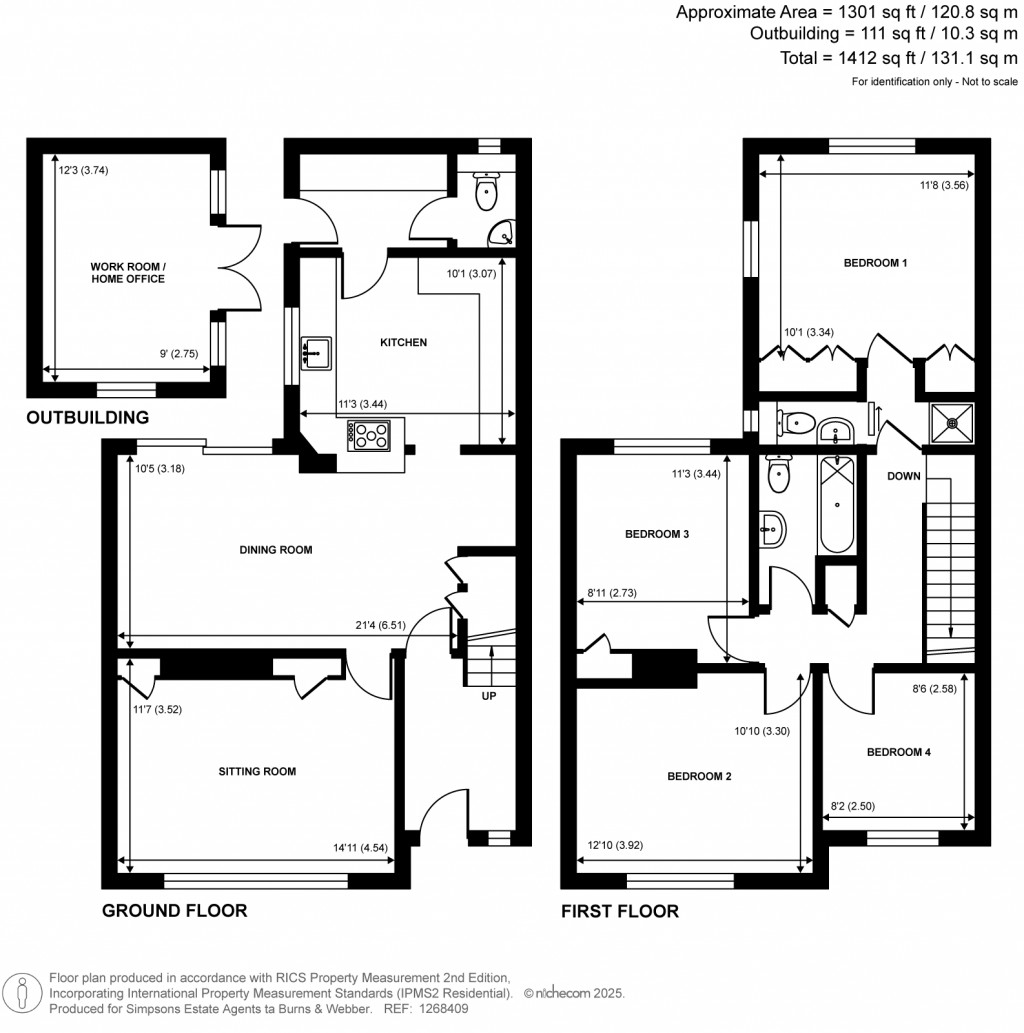 Floorplans For Glebe Road, Cranleigh, Surrey
