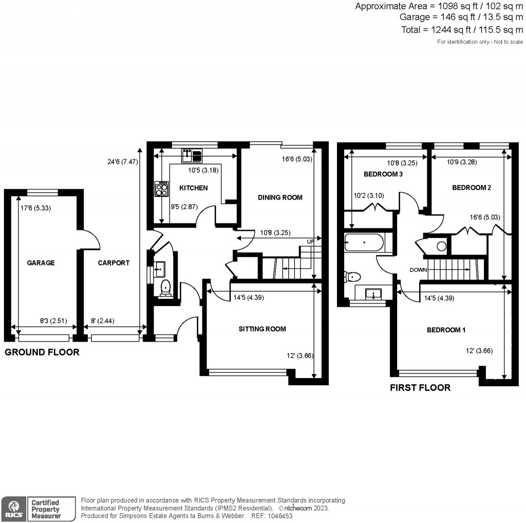 Floorplans For Waverleigh Road, Cranleigh, GU6