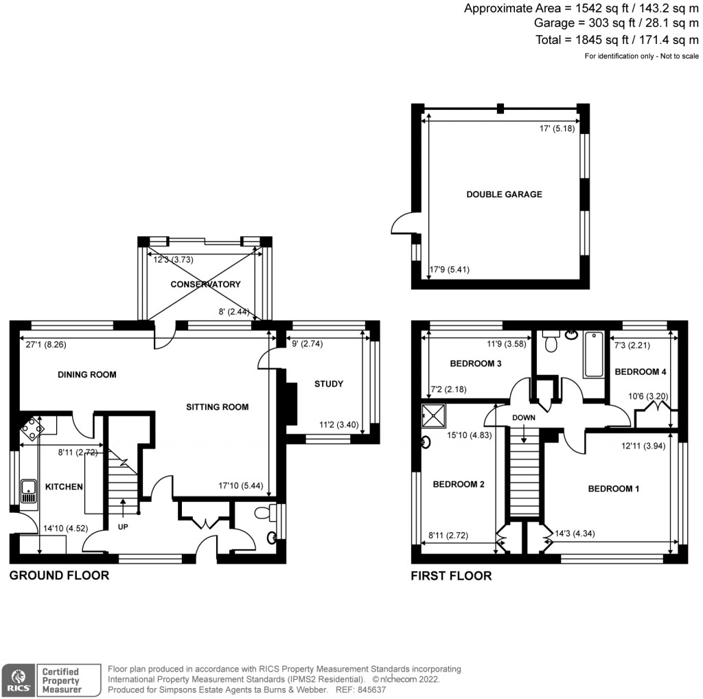 Floorplans For Guildford Road, Cranleigh, GU6