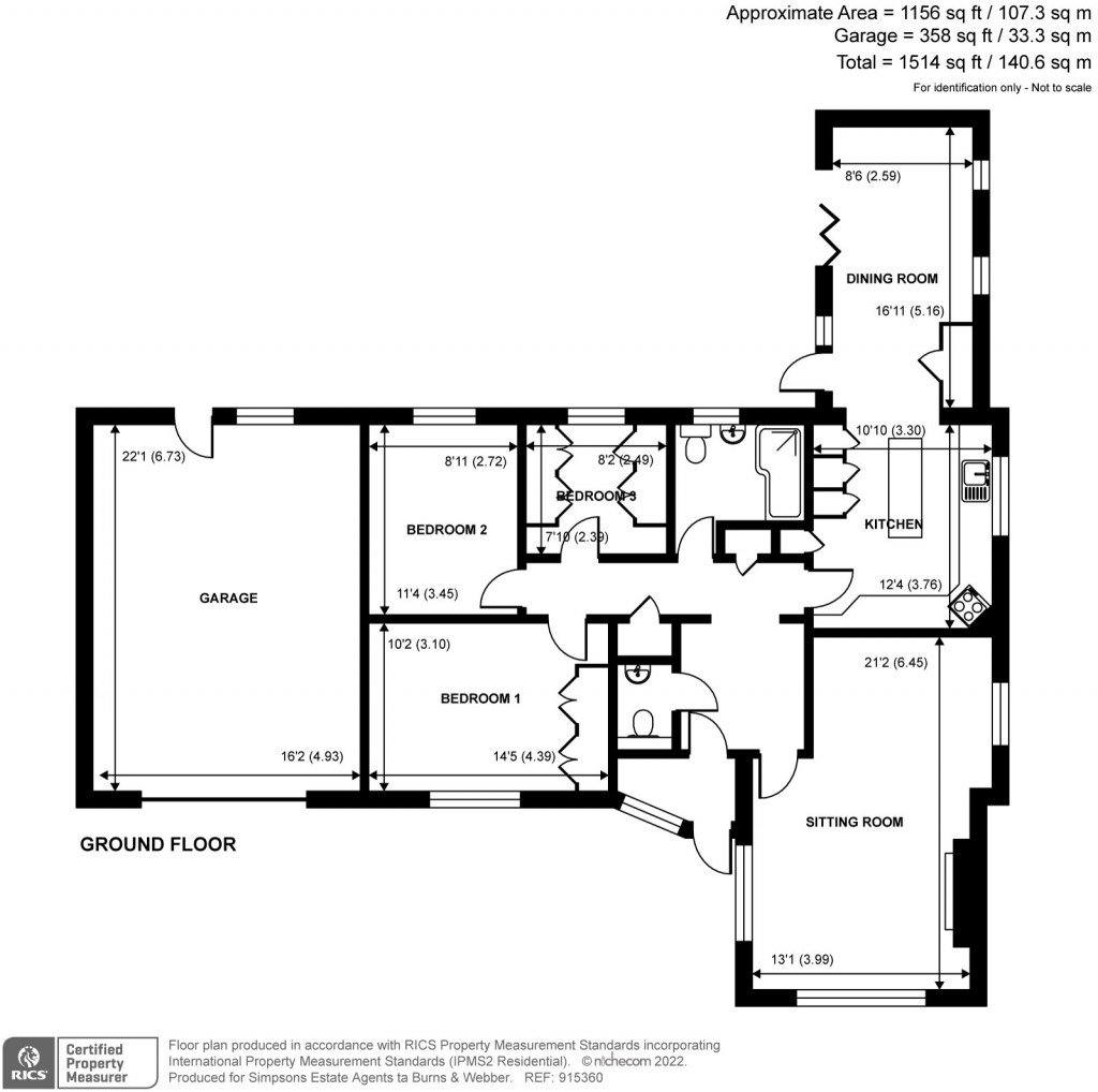 Floorplans For Guildford Road, Loxwood, RH14