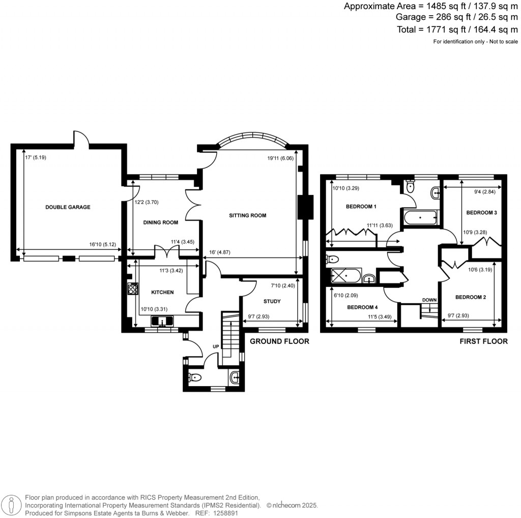 Floorplans For 9 Broad Walk, Cranleigh, GU6