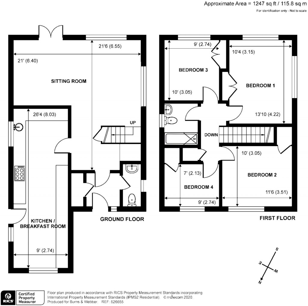 Floorplans For Bax Close, Cranleigh, GU6