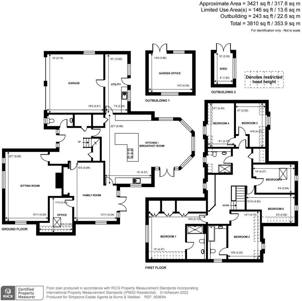 Floorplans For The Drive, Ifold, West Sussex