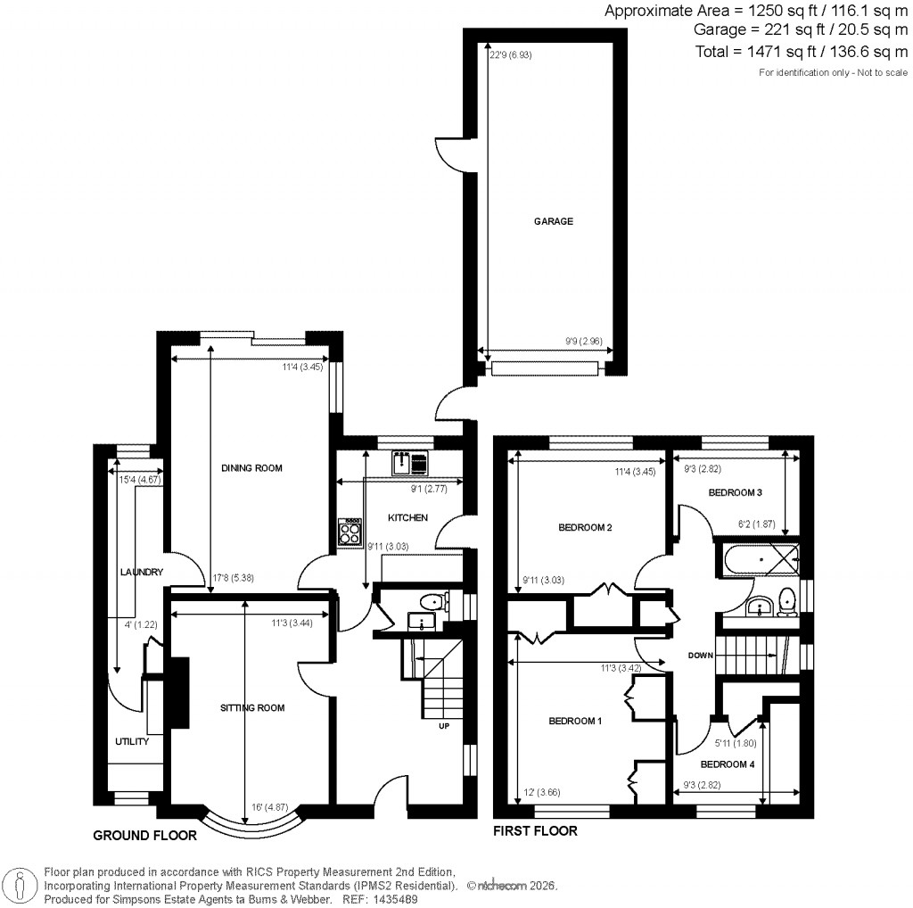Floorplans For Overford Close, Cranleigh, Surrey