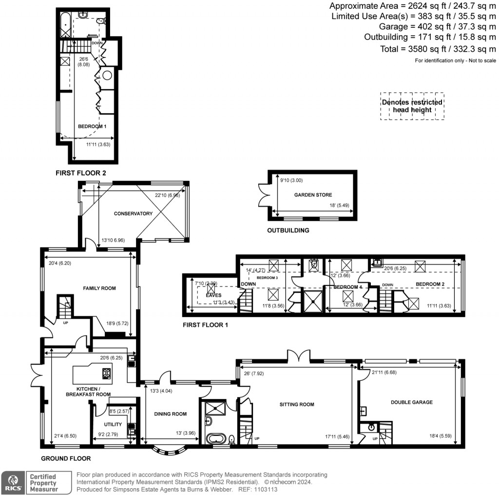 Floorplans For Church Street, Rudgwick, RH12