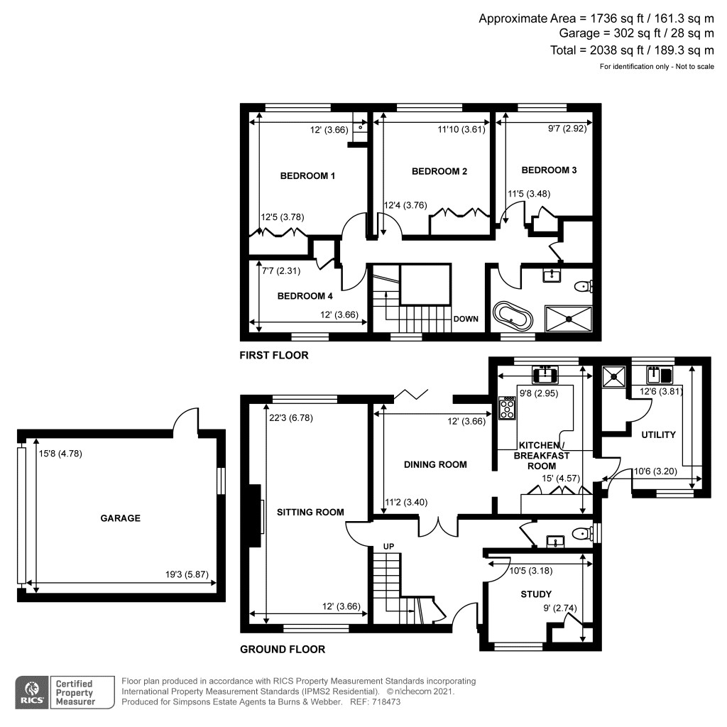 Floorplans For Waverleigh Road, Cranleigh, Surrey