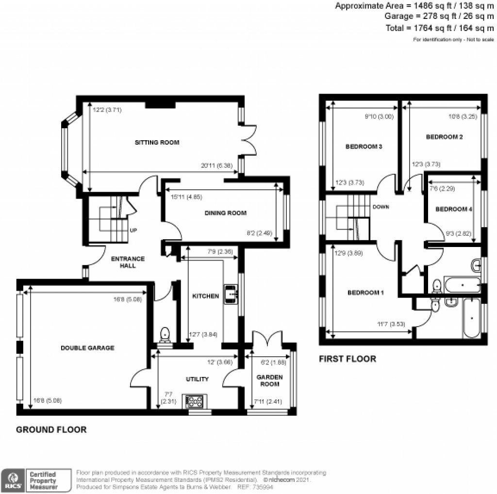 Floorplans For Homewood, Cranleigh, GU6