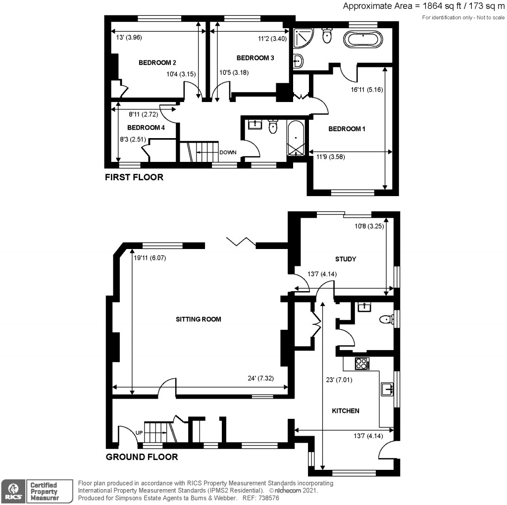 Floorplans For Hullmead, Shamley Green, GU5