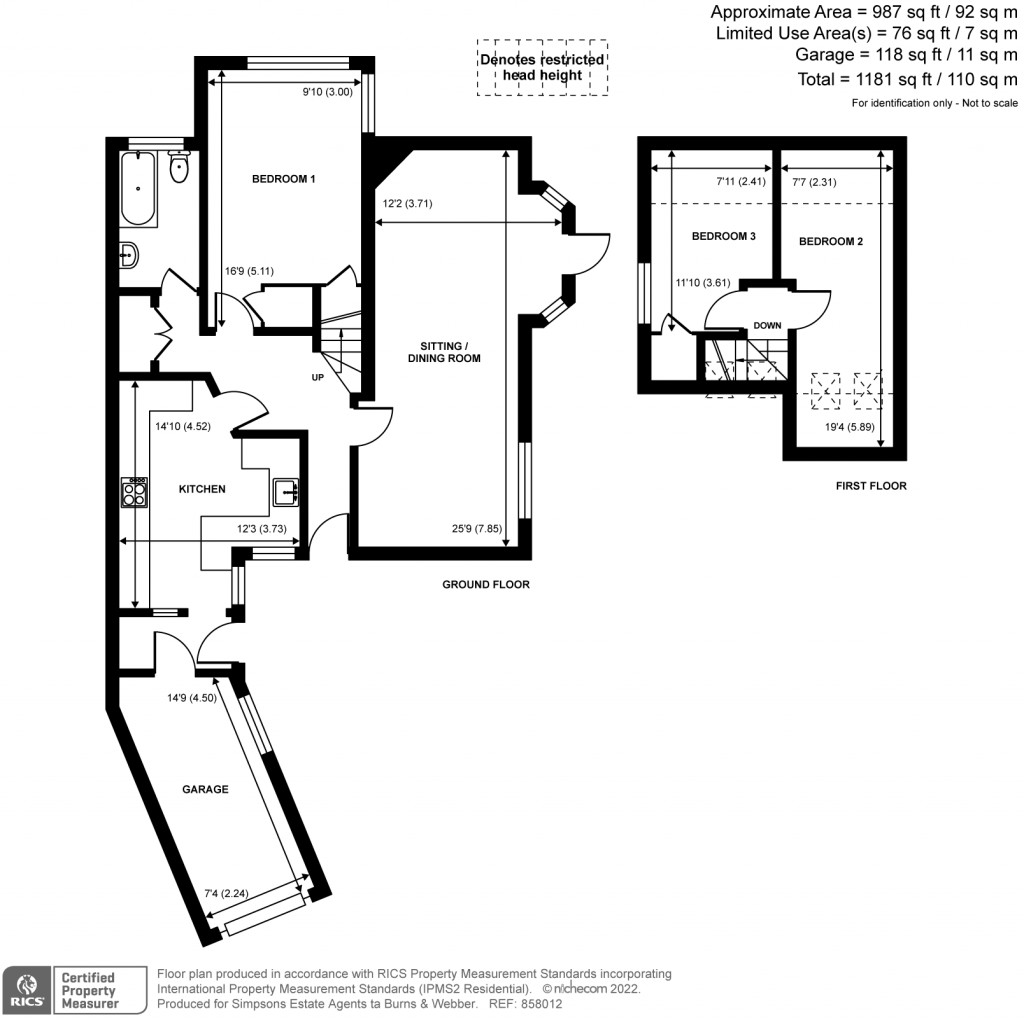 Floorplans For The Common, Dunsfold, GU8