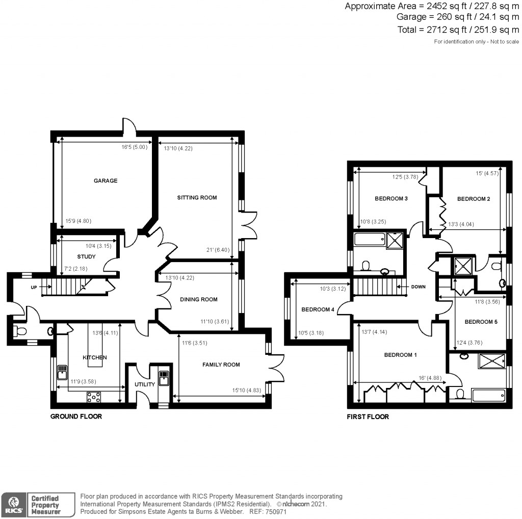 Floorplans For Guildford Road, Cranleigh, GU6