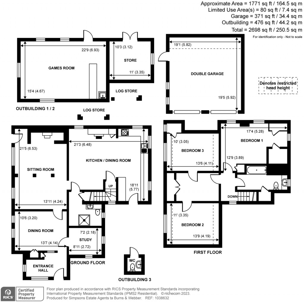 Floorplans For Brewhurst Lane, Loxwood, West Sussex