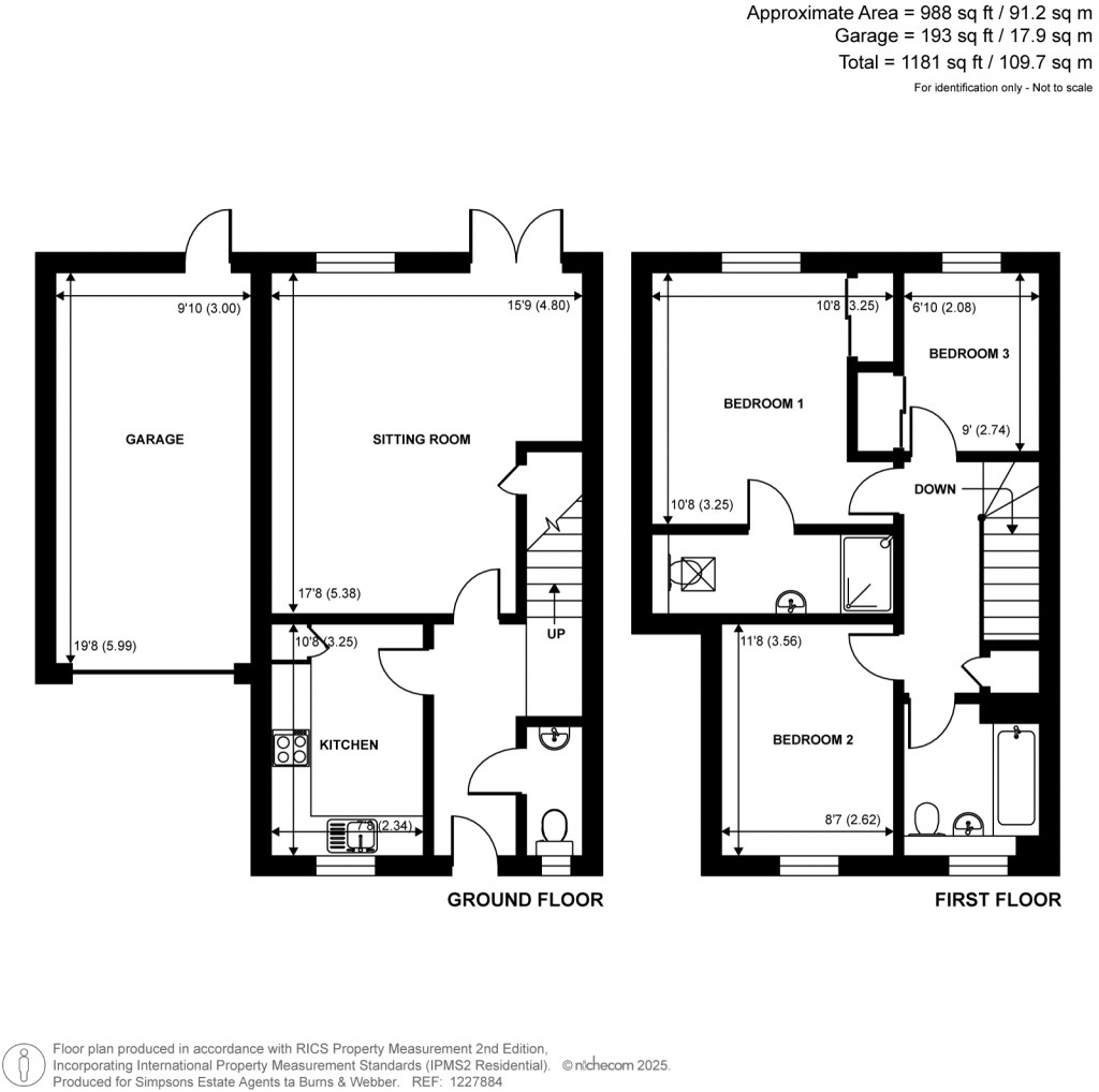 Floorplans For Cherry Tree Lane, Ewhurst, GU6