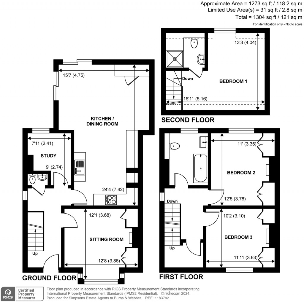 Floorplans For St. James's Place, Cranleigh, GU6