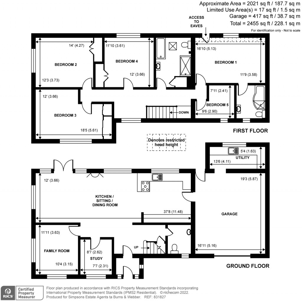 Floorplans For Durfold Wood, Plaistow, RH14
