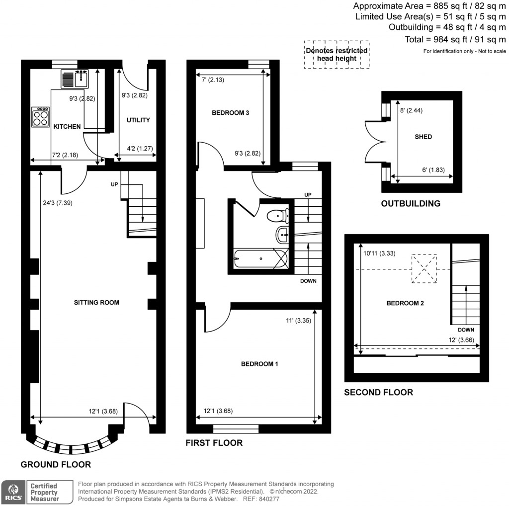 Floorplans For The Green, Dunsfold, GU8