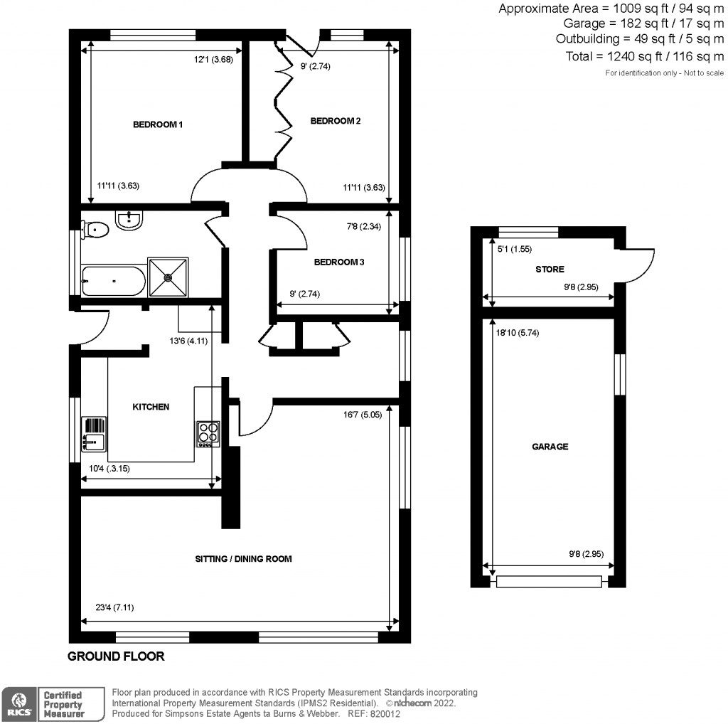 Floorplans For The Glebe, Ewhurst, Cranleigh, GU6