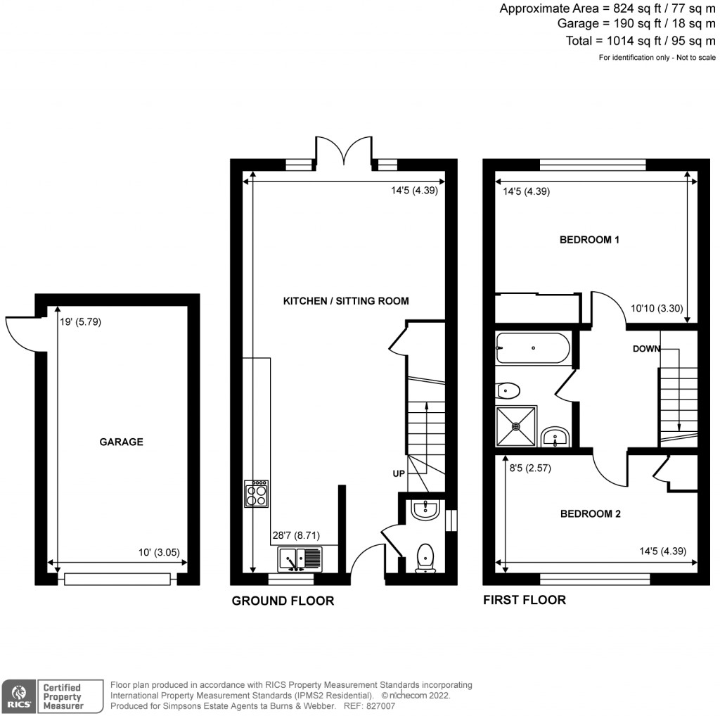 Floorplans For Pelham Drive, Cranleigh, GU6