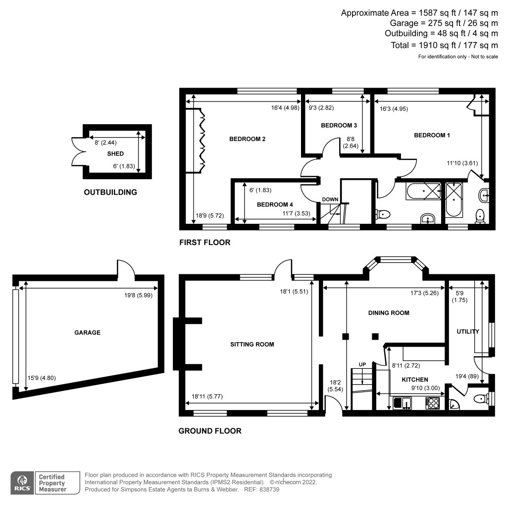 Floorplans For Horsham Road, Alfold, GU6