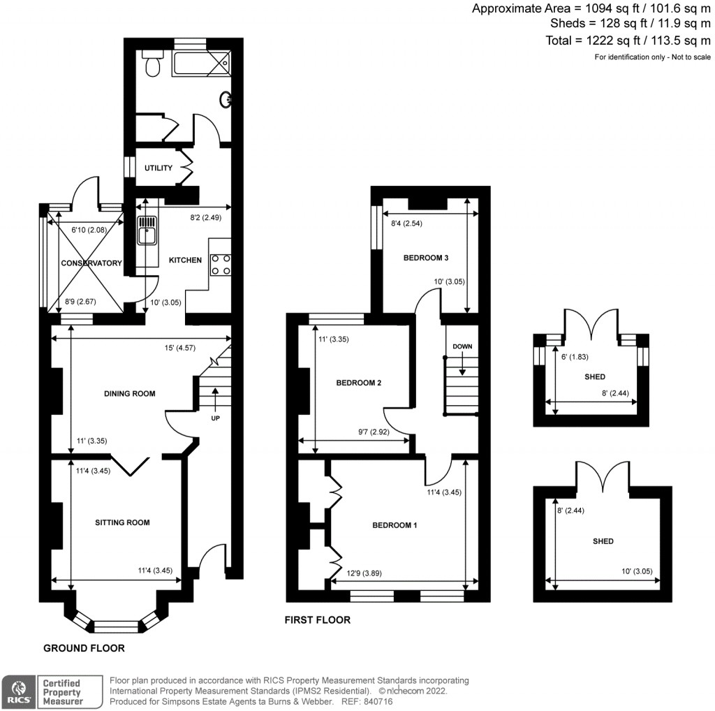 Floorplans For Church Street, Rudgwick, RH12