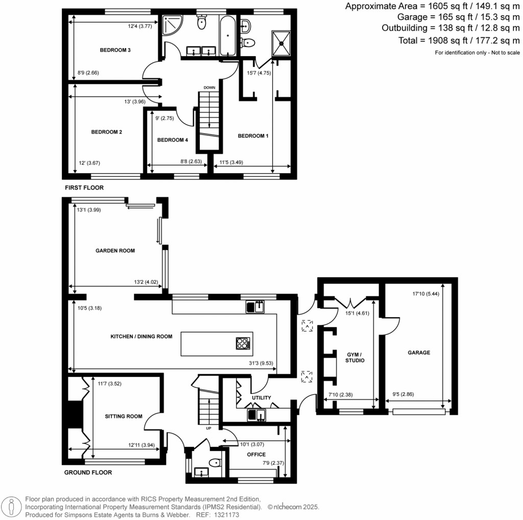 Floorplans For Wanborough Lane, Cranleigh, Surrey