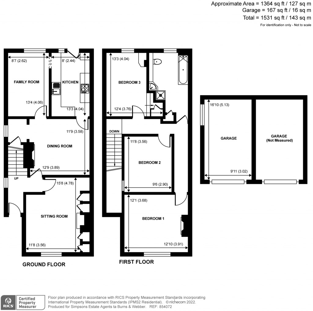 Floorplans For Knock Cottages, The Street, Ewhurst, GU6