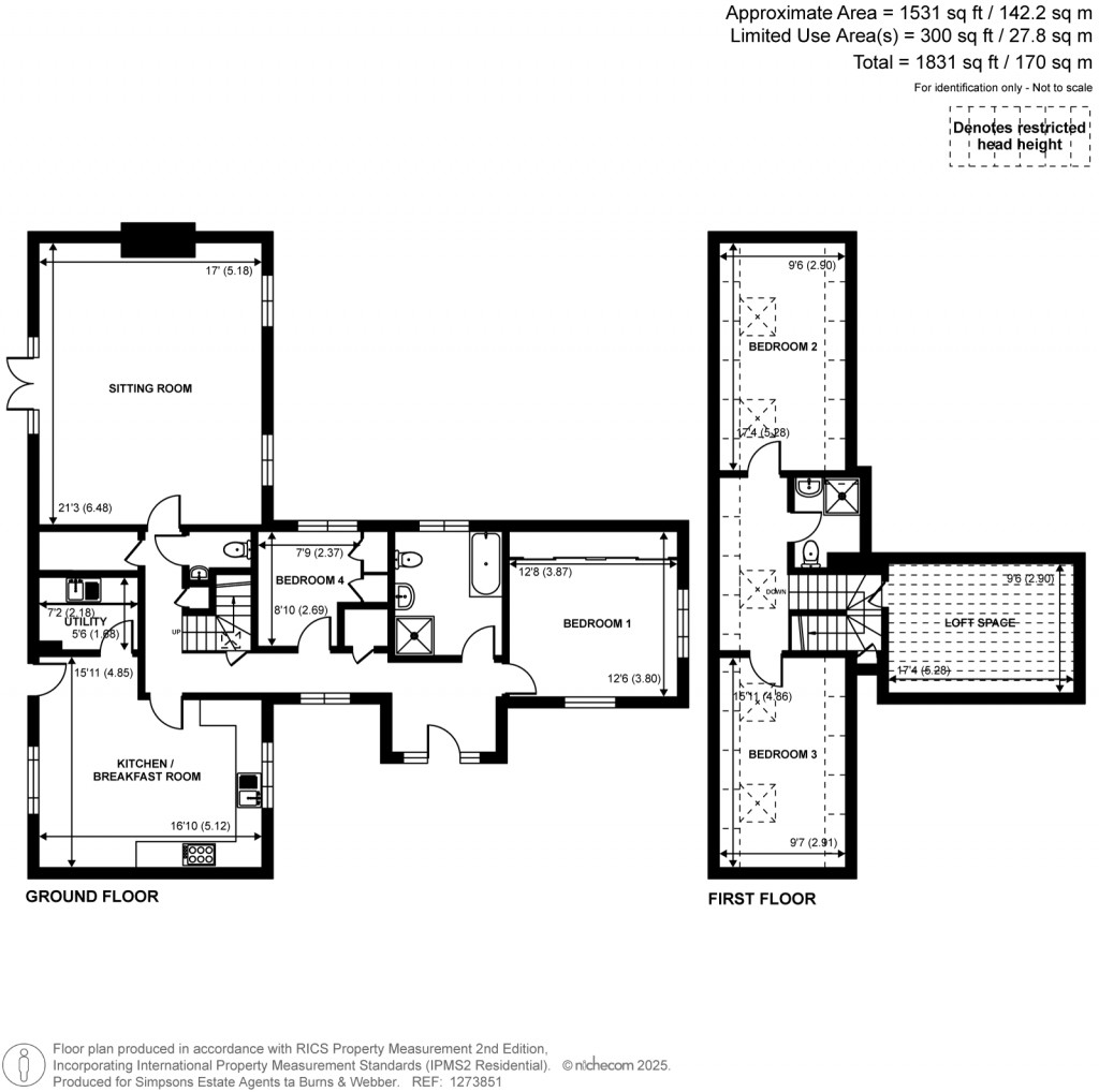 Floorplans For Barhatch Road, Cranleigh, Surrey