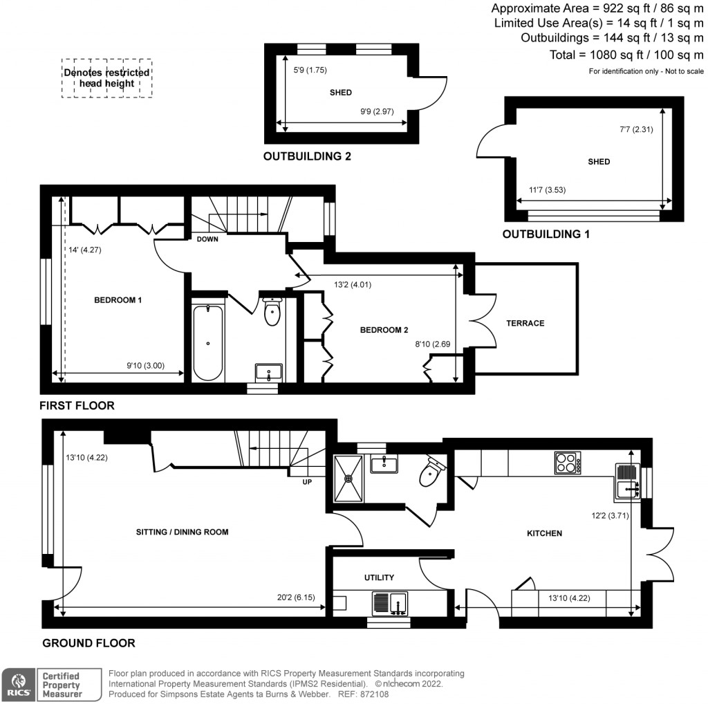 Floorplans For Horseshoe Lane, Cranleigh, GU6