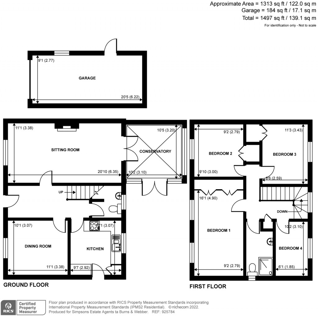 Floorplans For Overford Drive, Cranleigh, GU6