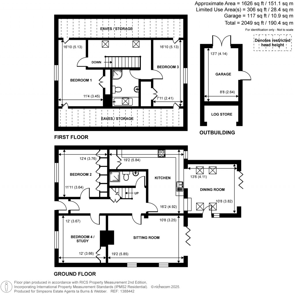 Floorplans For The Green, Dunsfold, Surrey