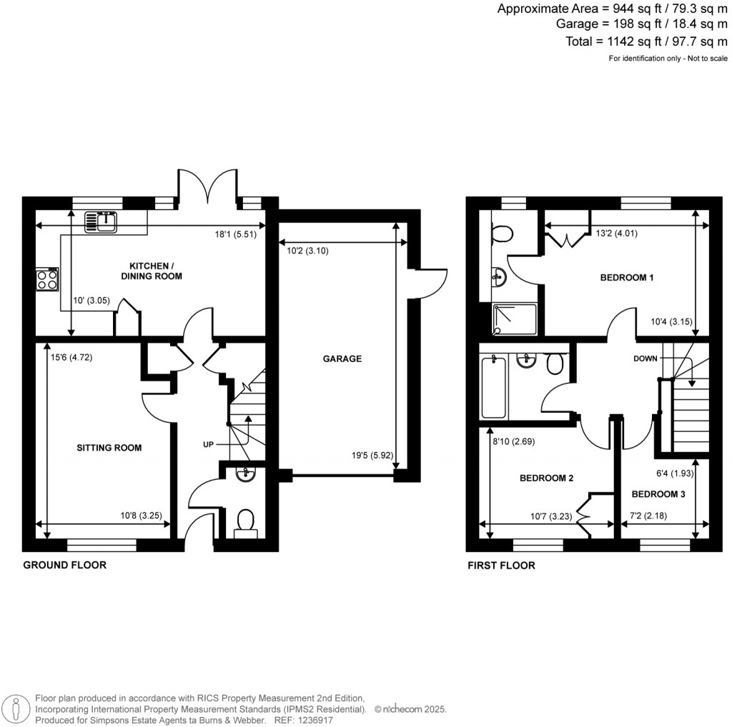 Floorplans For Bramley Vale, Cranleigh, GU6