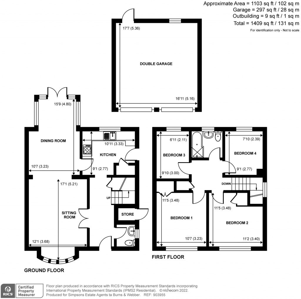 Floorplans For Barber Drive, Cranleigh, GU6