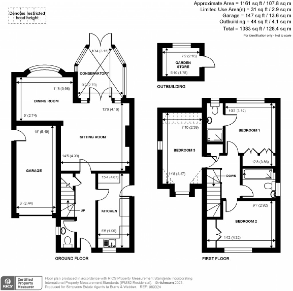 Floorplans For Church Street, Rudgwick, RH12