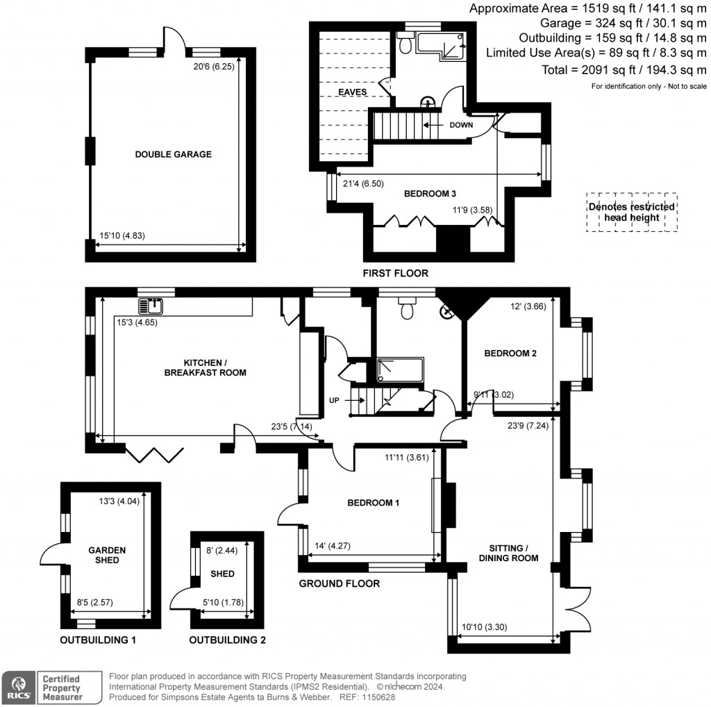 Floorplans For Guildford Road, Shamley Green, GU5