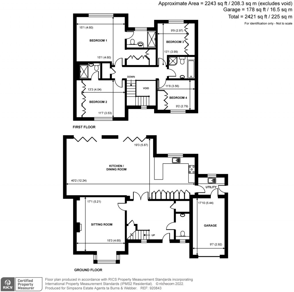 Floorplans For Horsham Road, Cranleigh, Surrey