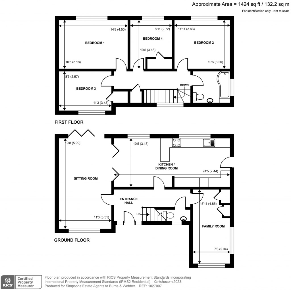 Floorplans For Horsham Road, Cranleigh, GU6