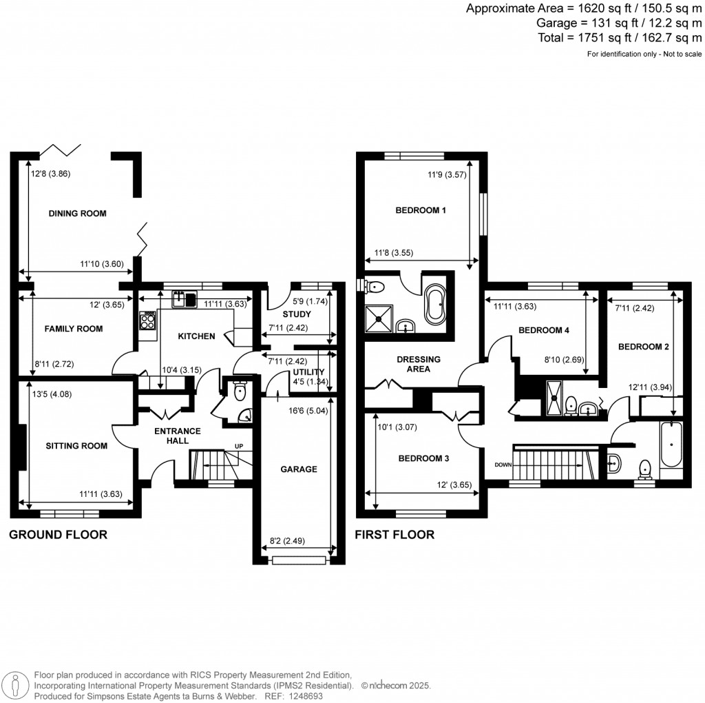 Floorplans For Trelawne Drive, Cranleigh, GU6