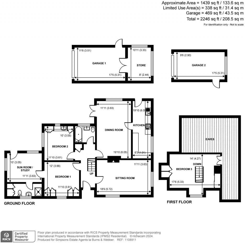 Floorplans For Grove Road, Cranleigh, GU6