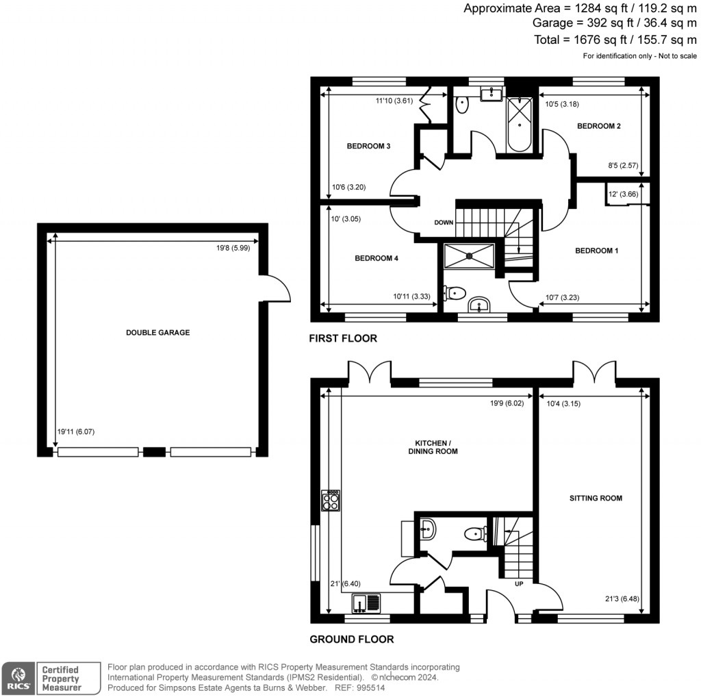 Floorplans For Marjoram Avenue, Cranleigh, GU6