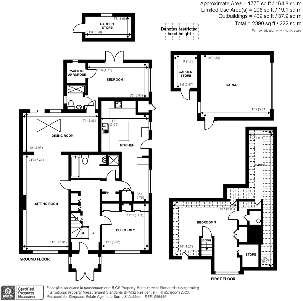 Floorplans For Guildford Road, Cranleigh, GU6