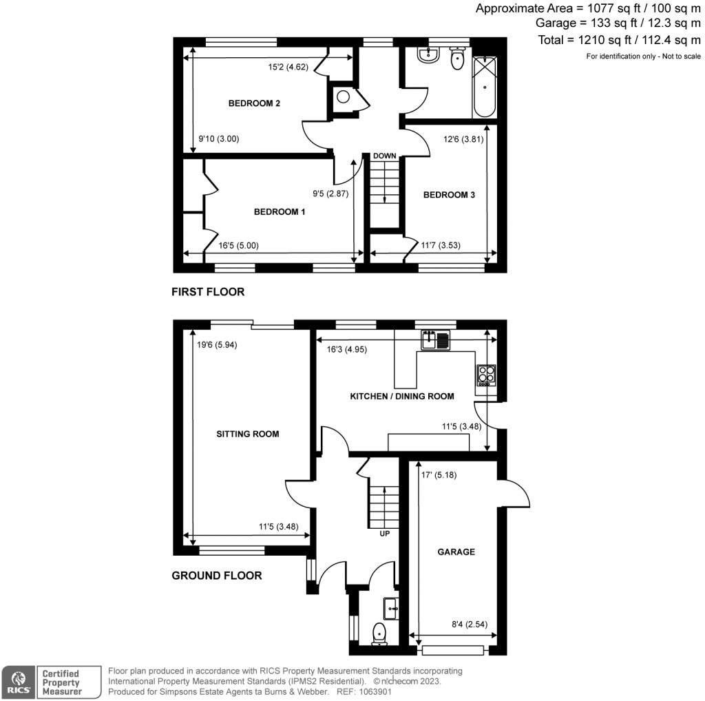 Floorplans For Ellery Close, Cranleigh, GU6