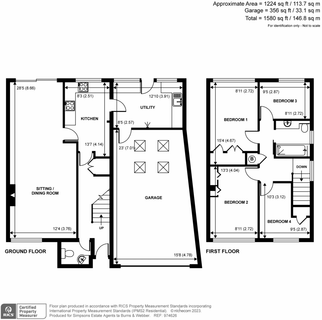 Floorplans For Avenue Road, Cranleigh, GU6